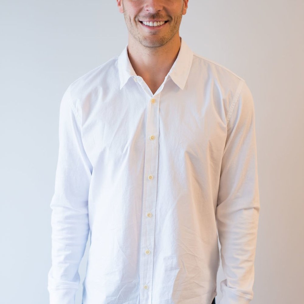 Crisp White Button-Up